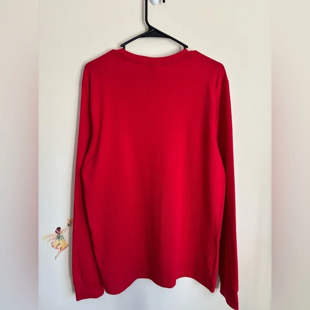 U.S. Polo Assn. Red Shirt with Logo Size S Long Sleeve Crewneck Cotton - Picture 3 of 8